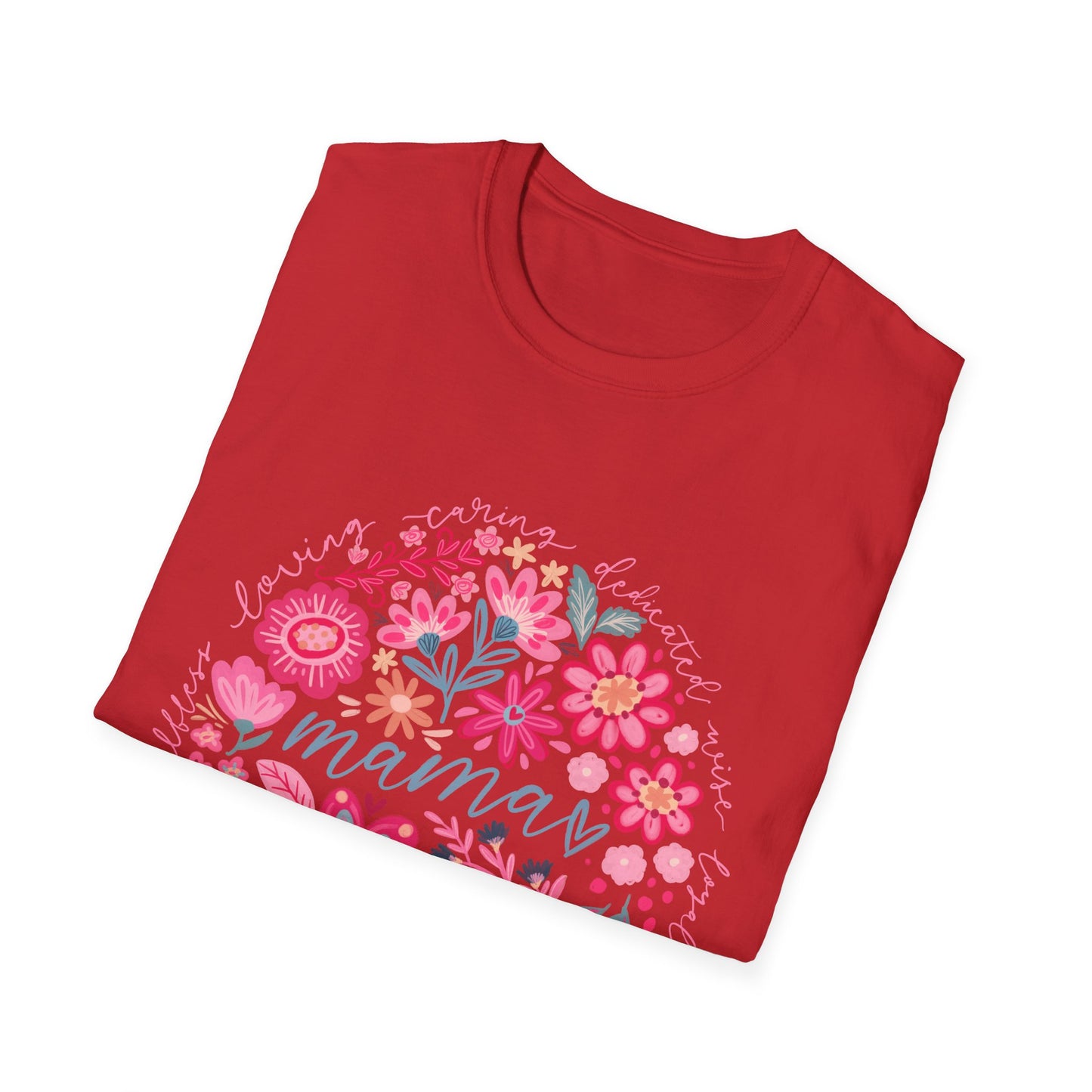 Mama Floral T-Shirt — Pink Flower Wreath Mother’s Day Tee