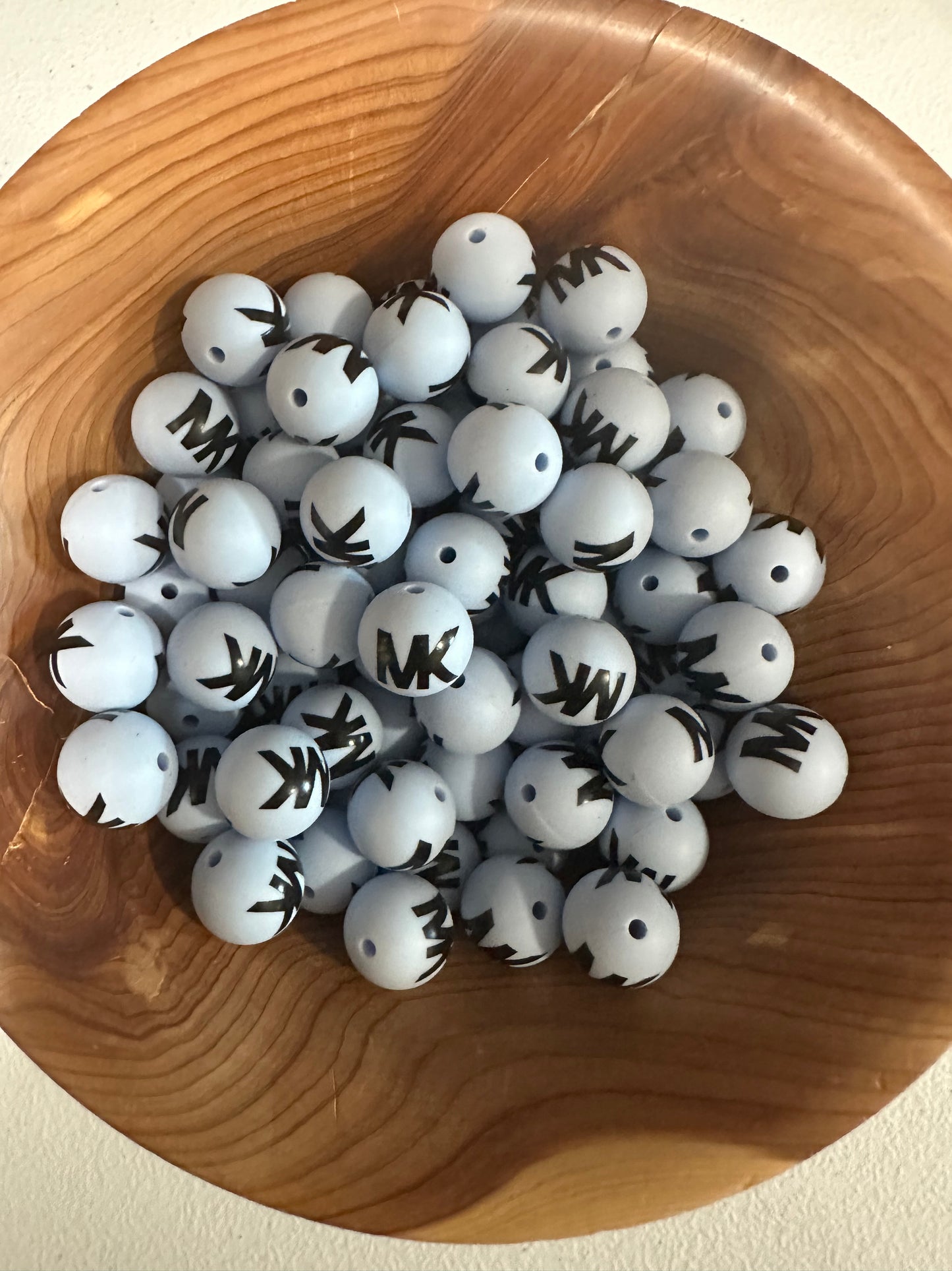 #277 PATTERN SILICONE BEADS 15MM - MK LIGHT BLUE