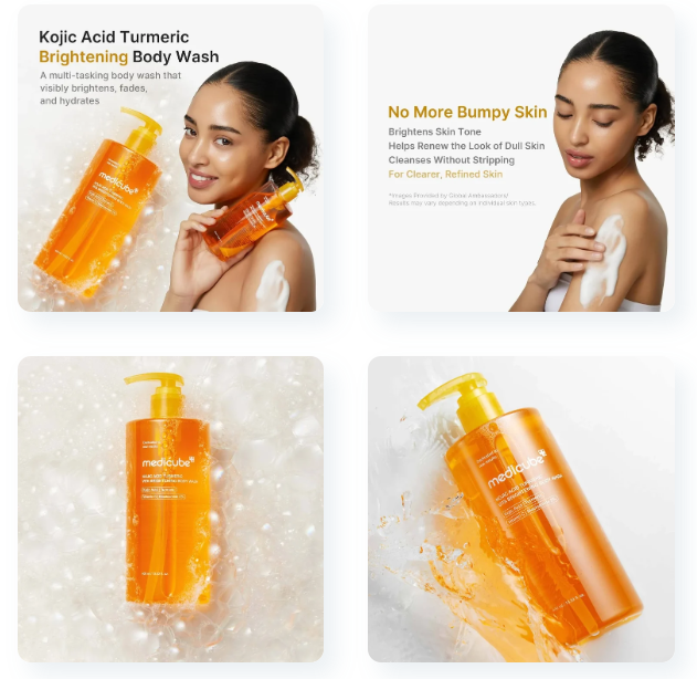 Medicube Kojic Acid Turmeric Vita Brightening Body Wash (400 ml)