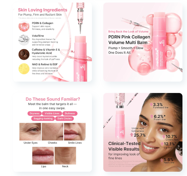 Medicube PDRN Pink Collagen Volume Multi Balm
