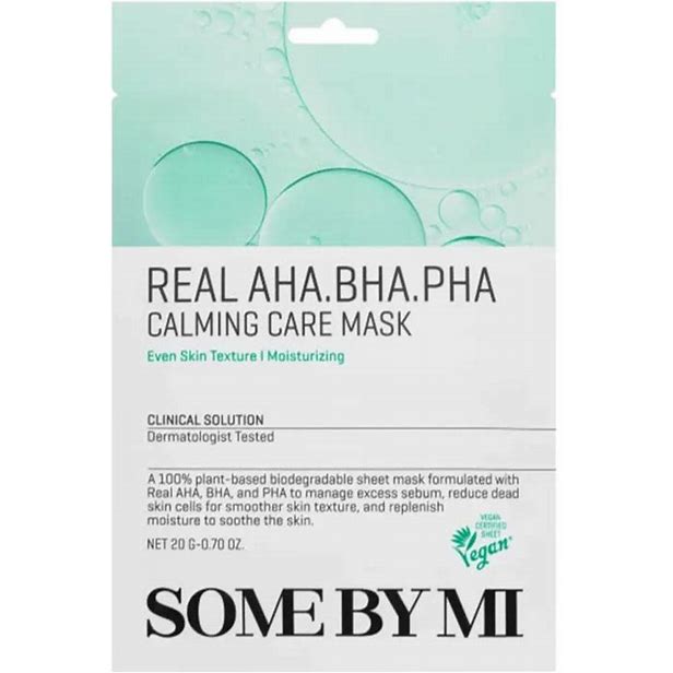 Some By Mi Real AHA‑BHA‑PHA Calming Care Mask