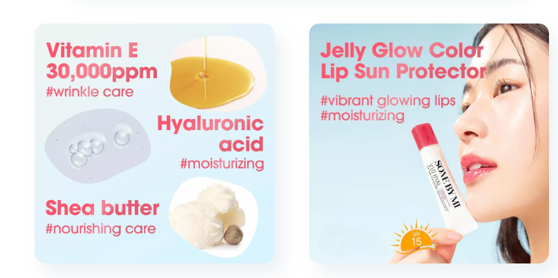 Some By Mi V10 Hya Lip Sun Protector – Tinted Hydrating Lip Balm with SPF 15 BERRY