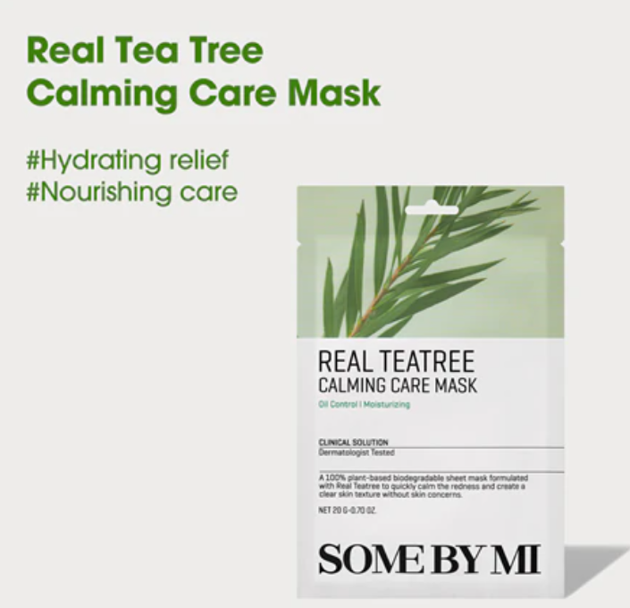 SOME BY MI REAL TEATREE CALMING CARE MASK