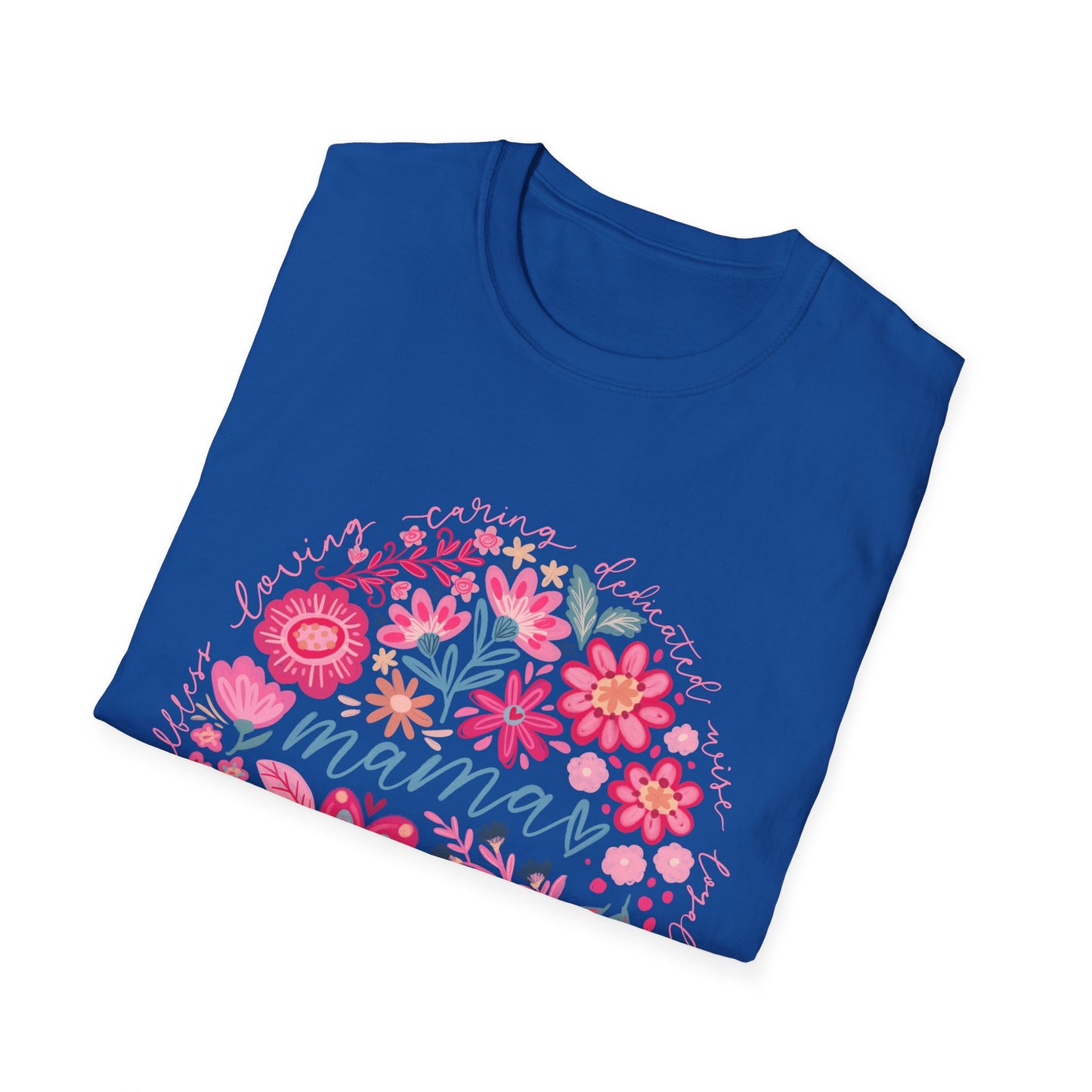 Mama Floral T-Shirt — Pink Flower Wreath Mother’s Day Tee