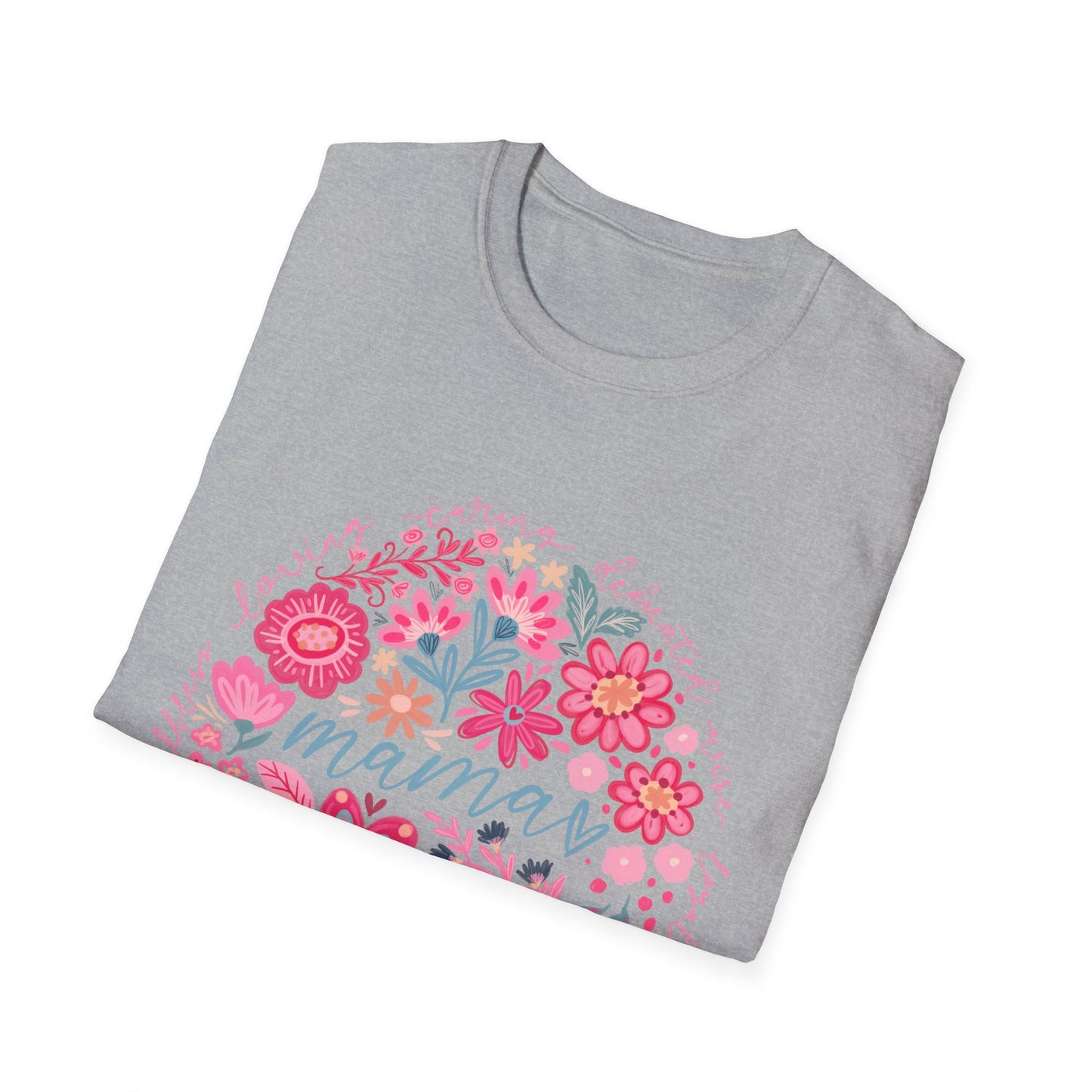 Mama Floral T-Shirt — Pink Flower Wreath Mother’s Day Tee