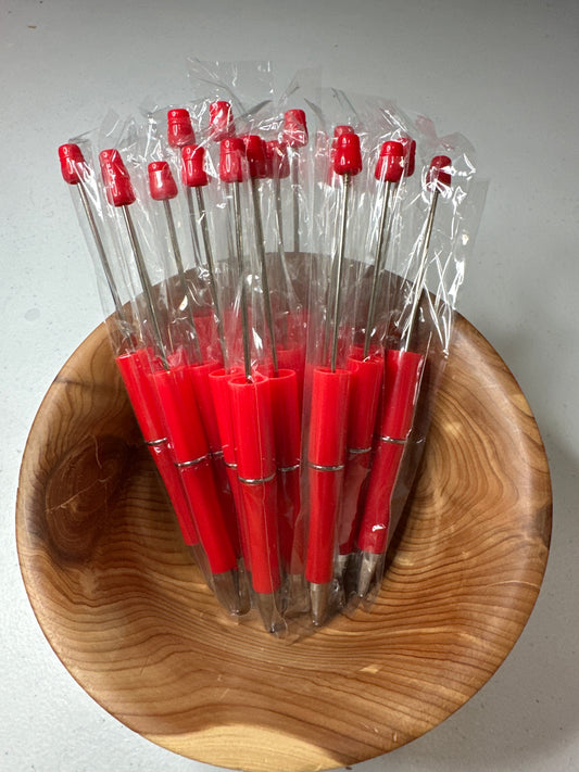 #50 Beadable Pen Base Red