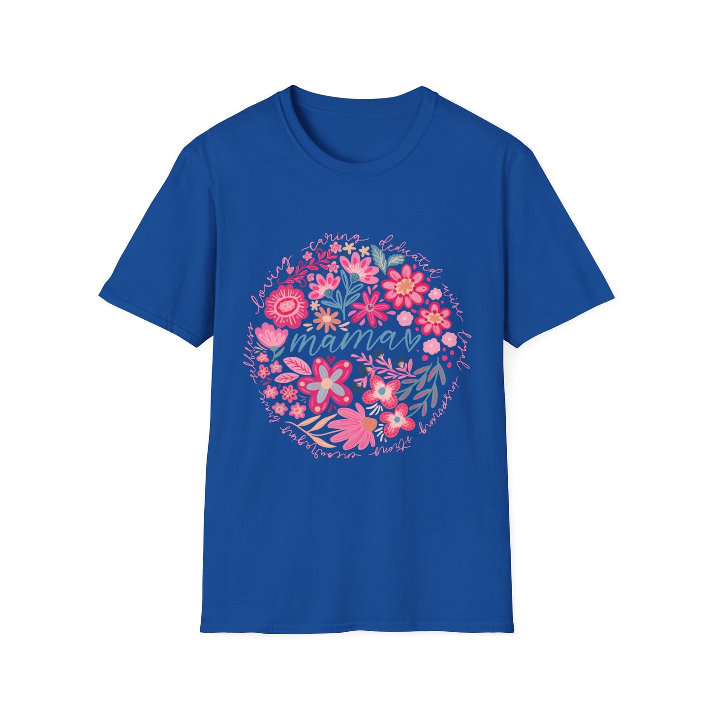 Mama Floral T-Shirt — Pink Flower Wreath Mother’s Day Tee