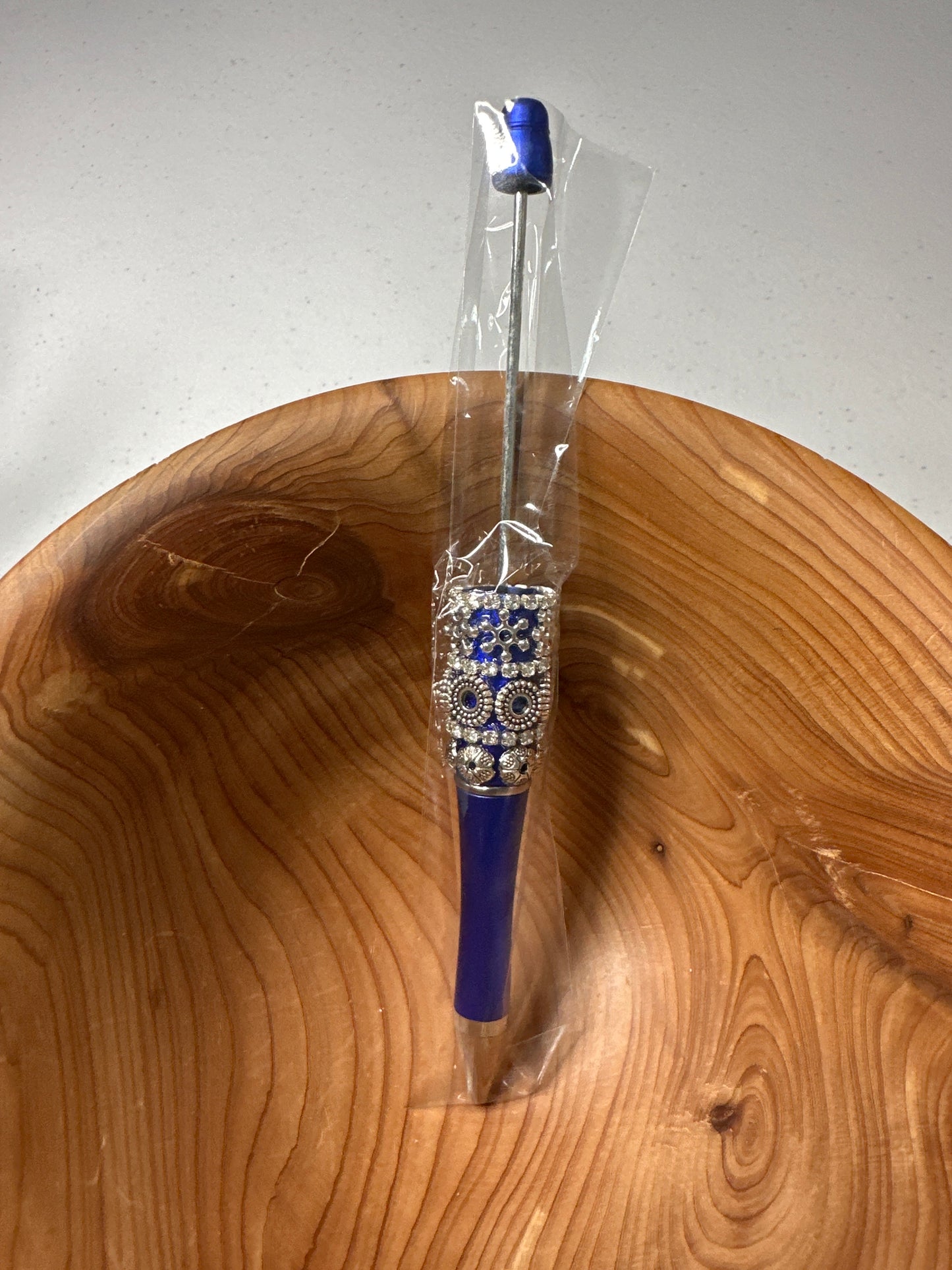 #14 Beadable Pen Base Aztec Royal Blue