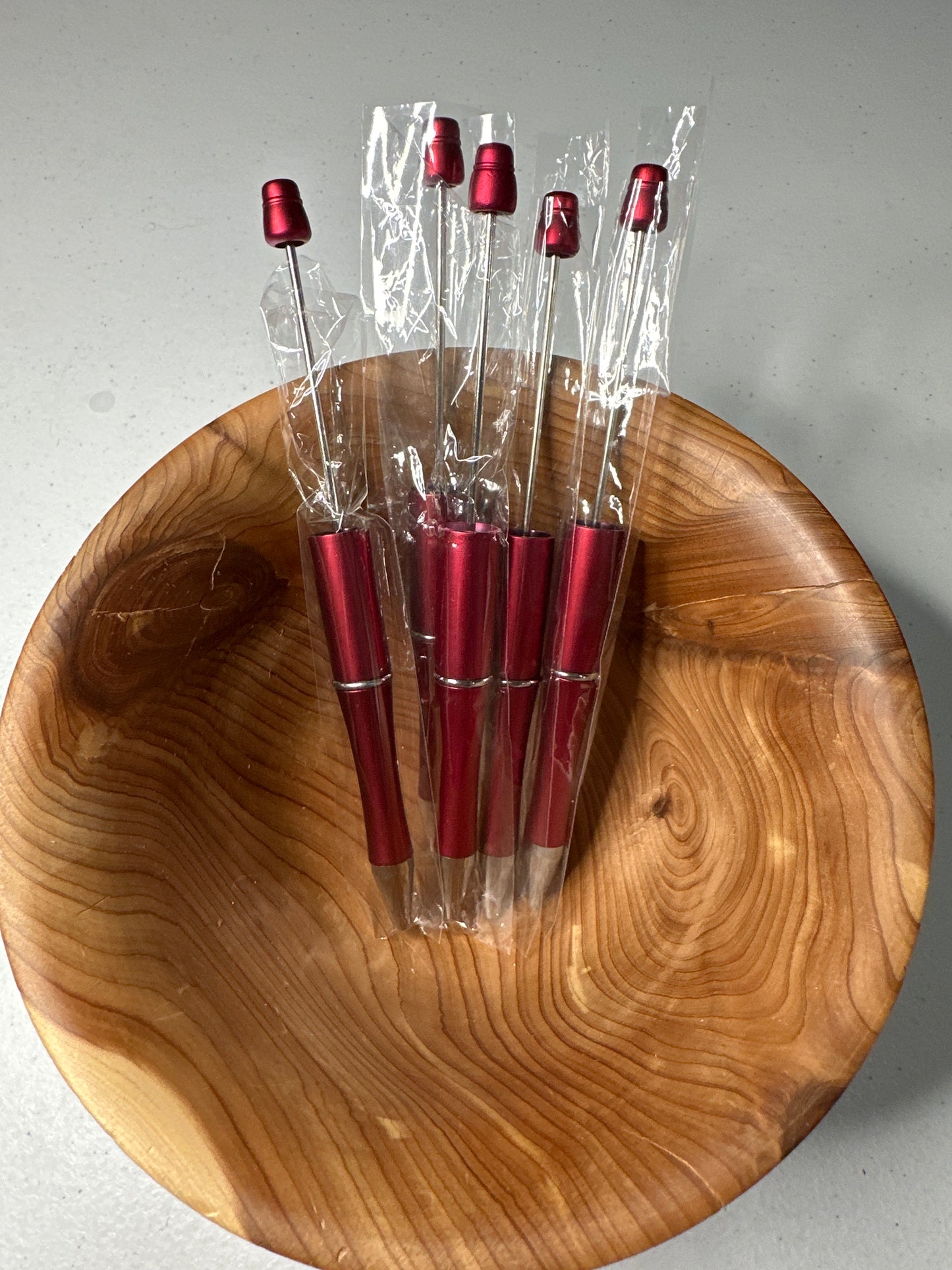 #28 Beadable Pen Base Deep Red