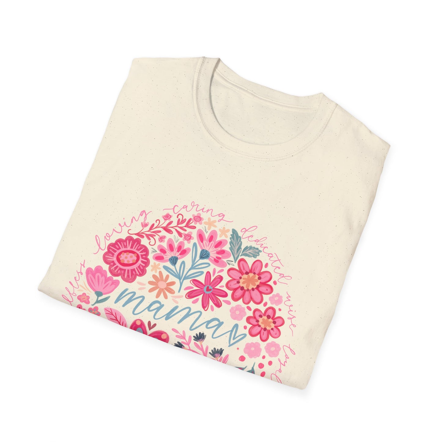 Mama Floral T-Shirt — Pink Flower Wreath Mother’s Day Tee