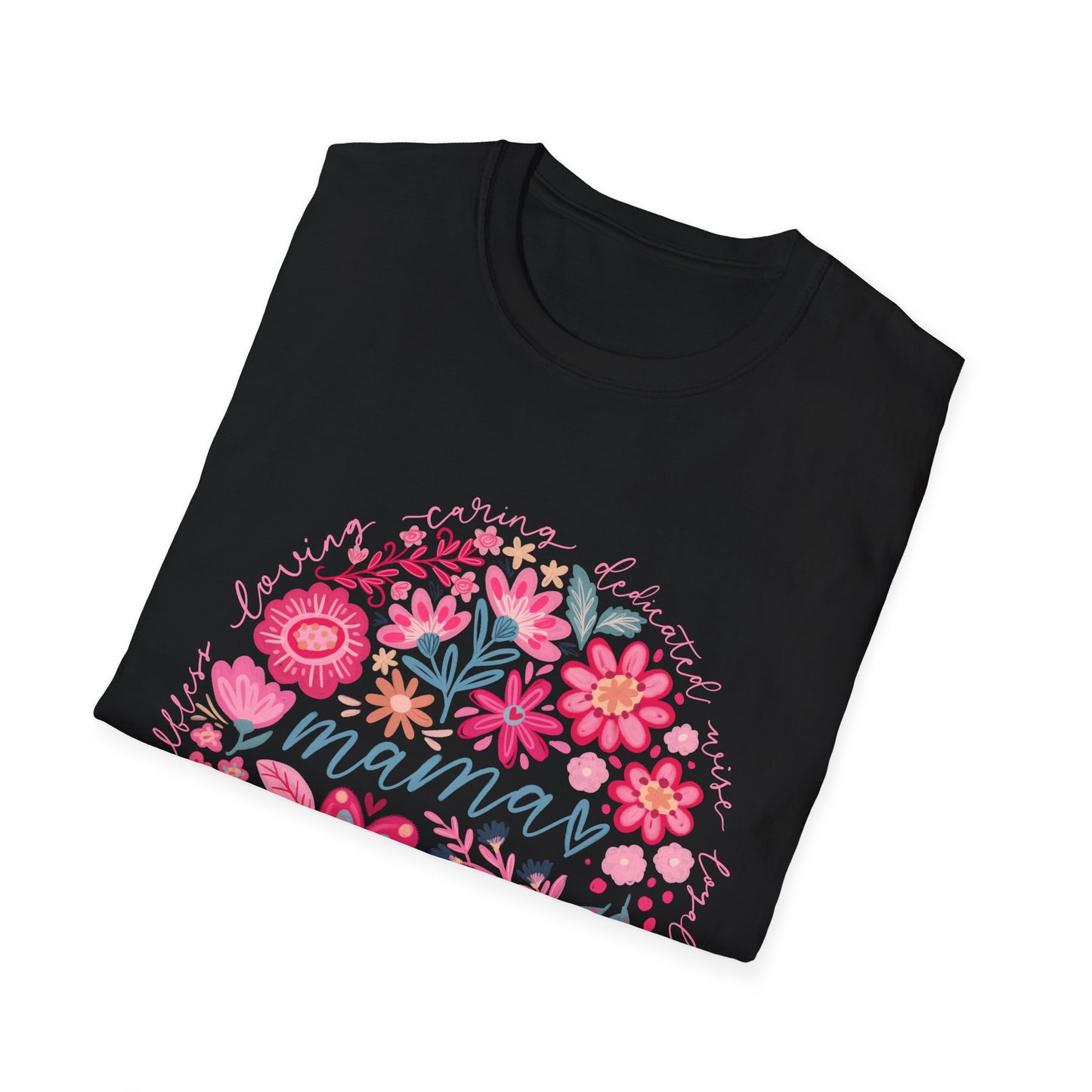 Mama Floral T-Shirt — Pink Flower Wreath Mother’s Day Tee