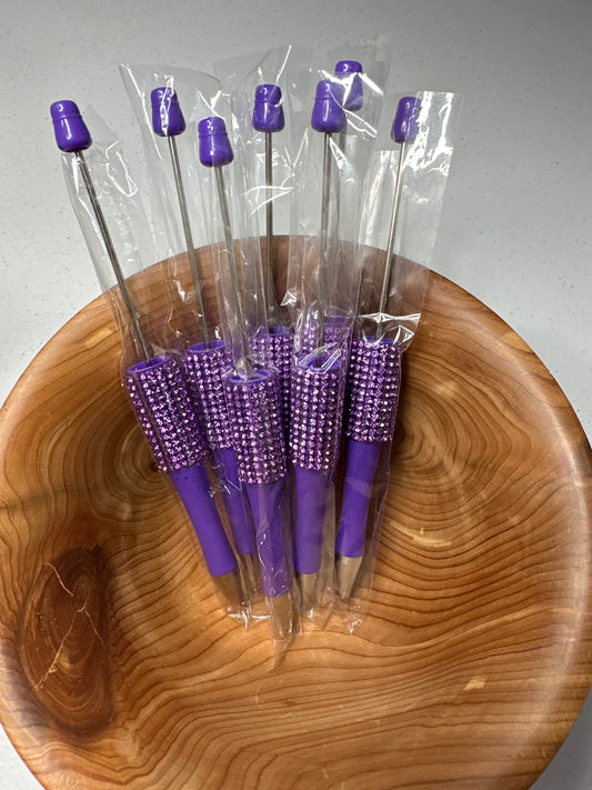 #66 Beadable Purple Rhinestones