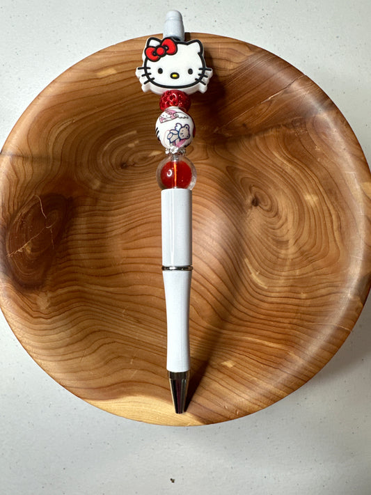 #84 HK Red and White Pen