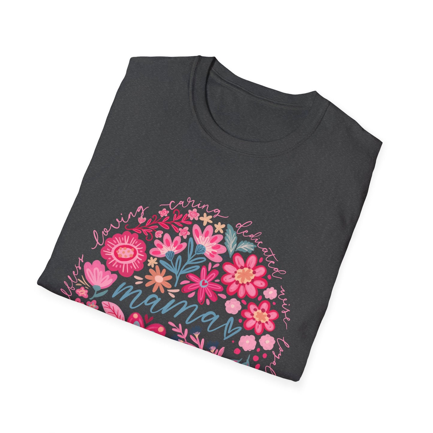 Mama Floral T-Shirt — Pink Flower Wreath Mother’s Day Tee