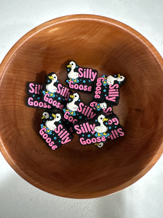 #257 Silicone Focal Beads - SILLY GOOSE