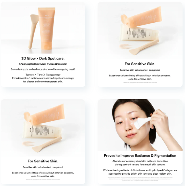 Abib Dark Spot Wrapping Mask Glutathione Film (100ml + Silicone Brush)