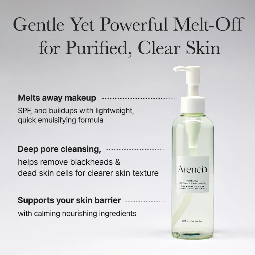 Arencia Pore Melt Mochi Cleansing Oil -200ml