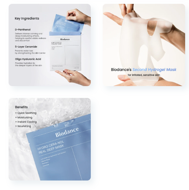 Biodance Hydro Cera-nol Real Deep Mask 4ea