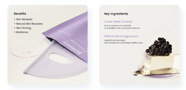 Biodance Rejuvenating Caviar PDRN Real Deep Mask (4-Pack)