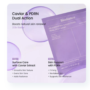 Biodance Rejuvenating Caviar PDRN Real Deep Mask (4-Pack)