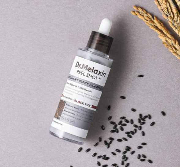 Dr.Melaxin Peel Shot Exfoliating Black Rice Ampoule – Blackheads & Pore Care (80ml)