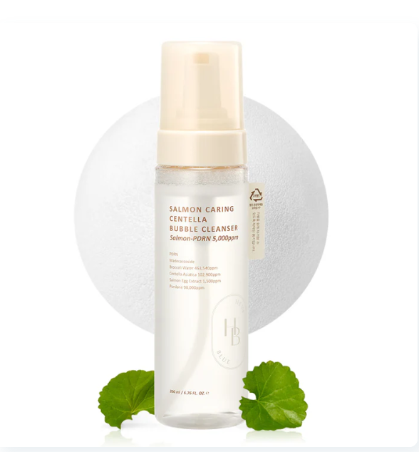 Heveblue Salmon Caring Centella Bubble Cleanser 200ml
