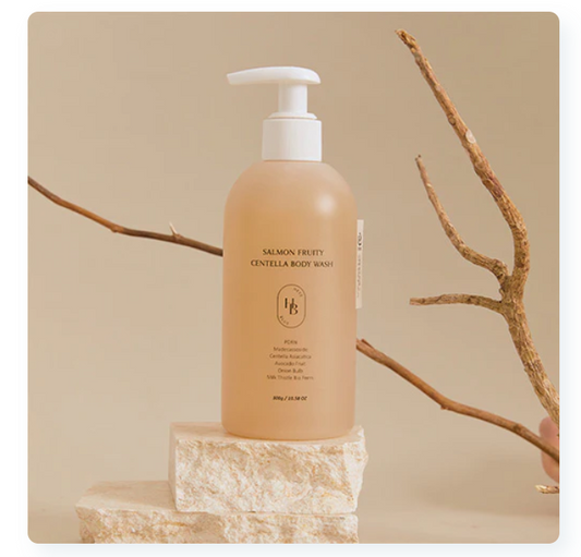 Heveblue Salmon Fruity Centella Body Wash 300ml