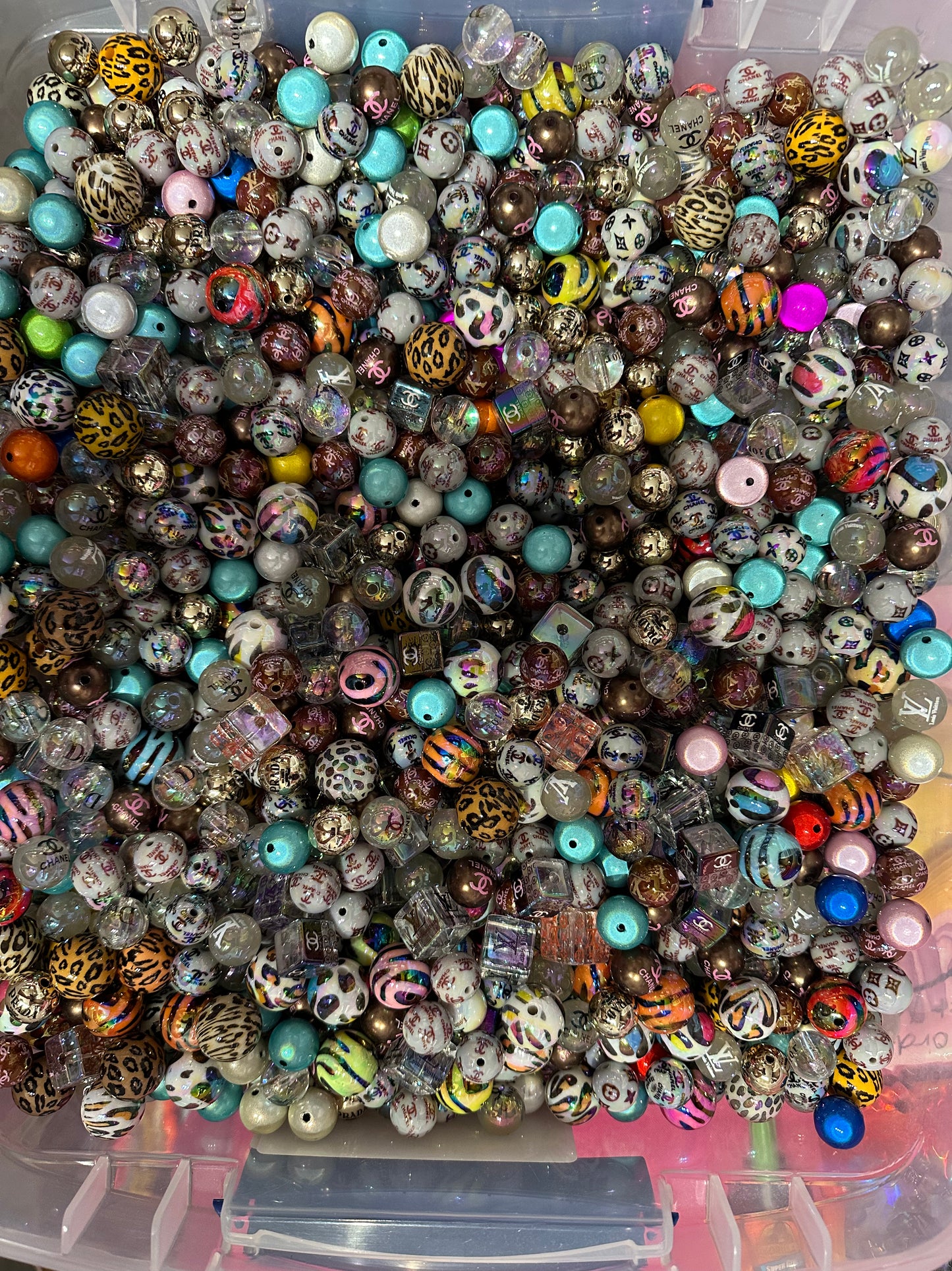 Designer Beads Mix- 4.7 x 7.8 Bag size