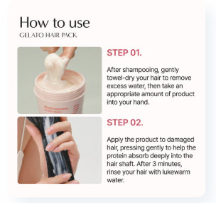 Lilyeve Repair: Turn Gelato Hair Pack Silky Banana