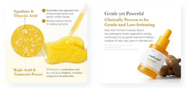 Medicube Kojic Acid Turmeric Niacinamide Serum (30ml)
