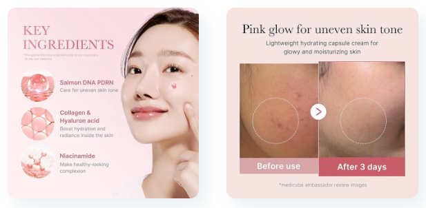 Medicube PDRN Pink Collagen Capsule Cream