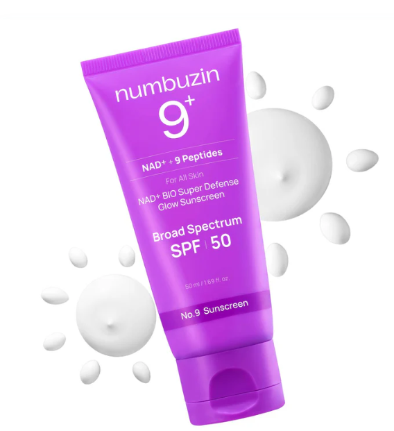 Numbuzin No.9 NAD+ BIO Super Defense Glow Sunscreen (SPF 50)