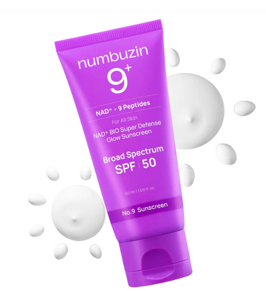 Numbuzin No.9 NAD+ BIO Super Defense Glow Sunscreen (SPF 50)