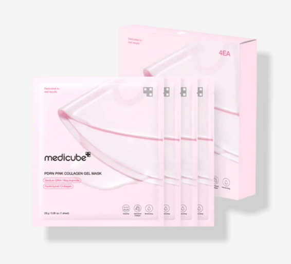 Medicube Salmon PDRN Pink Collagen Jelly Gel Mask -1 Box (4 masks)
