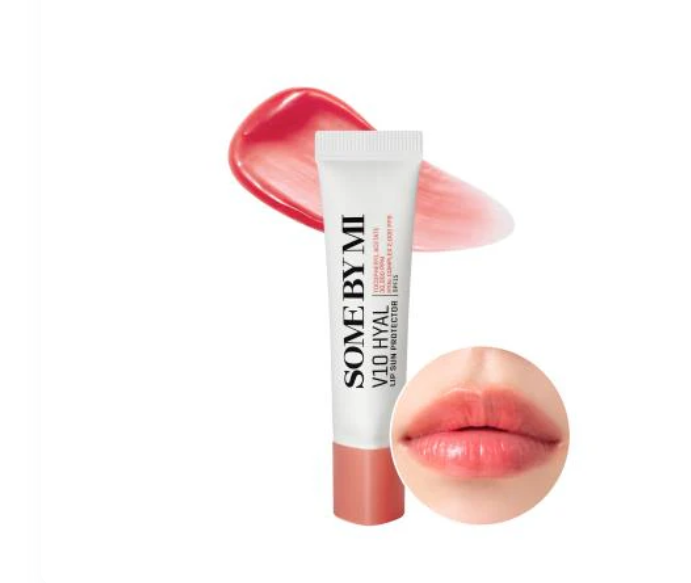 Some By Mi V10 Hya Lip Sun Protector – Tinted Hydrating Lip Balm with SPF 15 ROSY