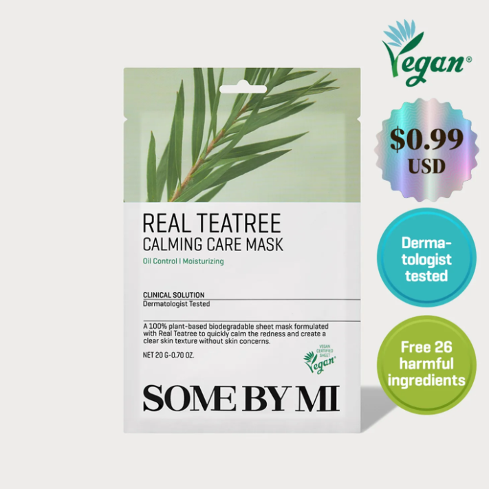 SOME BY MI REAL TEATREE CALMING CARE MASK